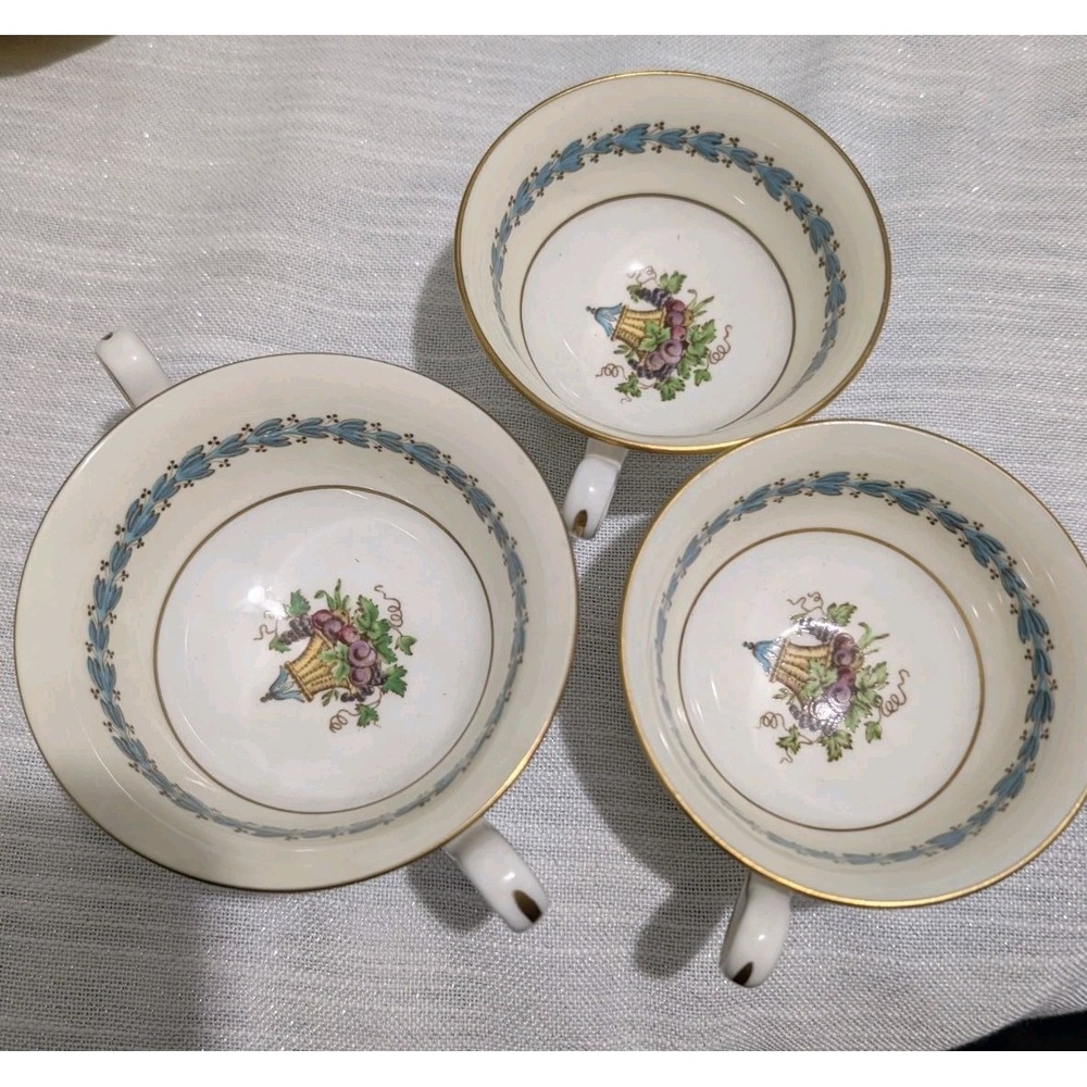 Wedgwood Bone China Cup Lot | 2 Teacups + Bouillon Cup | NO SAUCERS | England